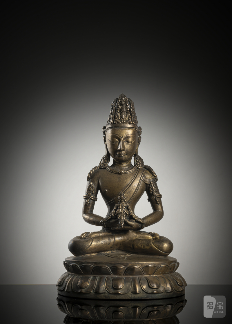 A bronze figure of Amitayus